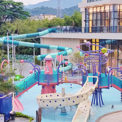 Water Playground Slides for Sale Medium Fiberglass Water Park Games Commercial Ocean Style New Outdoor Summer Dinosaurs Children
