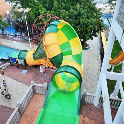 Commercial Water Park Equipment Outdoor Children Pool Slide Swimming Pool Fiberglass Small Speaker Slide for Sale