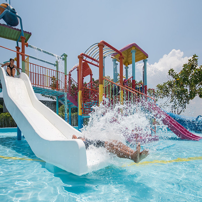 Commercial Water Park Equipment Ocean Style Medium Fiberglass Outdoor Water Playground Slide Spray Games