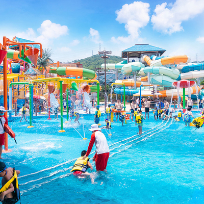 Mega Parque acuático tropical tobogán de 400 metros cuadrados del parque acuático de la bola de tobogán