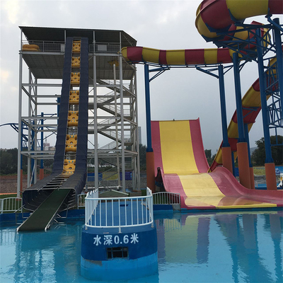 Customized Fiberglass Water Park Water Slides Tube for Sale Equipment Boomerang Water Slide