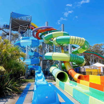 OEM ODM Parco di divertimenti Piscina esterna scivolo in fibra di vetro