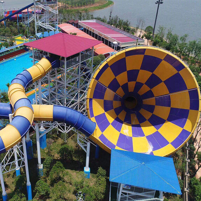 Aqua Park Design Commercial Water Theme Park Equipment for Adult Aqua World Attraction Super Typhon Slide