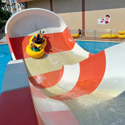Children Rafting Water Slide Commercial Kids Water Park Equipment Fiberglass Pool Slide Small Boomerang Slide