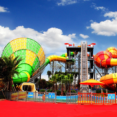 New Design Outdoor Holiday Resorts Waterpark Equipment Outdoor Attraction Waterpark Play EquipmentTyphoon Water Slide