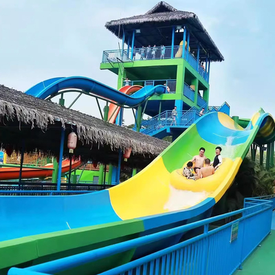 New Arrival Hot Sale Fiberglass Water Park Slide Swimming Pool Slides for Kids Adult
