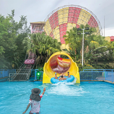 Fabulous Fun Storm Rider Slide Fiberglass Water Park Funnel Typhoon Water Slide