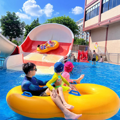 Fibra di vetro Boomerang piscina scivolo Eco Commerciale attrezzature per parchi acquatici