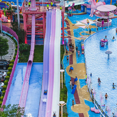 High Quality Exciting Pool Slide Water Slide for Outdoor Park Games Water Floating Entertainment by Fiberglass