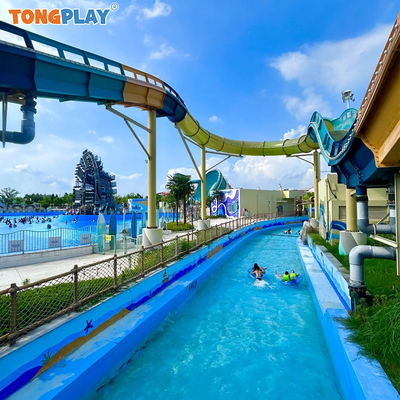 Customized Color Eco-friendly Commercial Use Fiberglass Lazy River Water Park Equipment