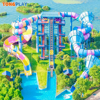 Commercial Water Slide and Water Amusement Park Equipment with 500kg Max Capacity Steel Construction and 12-month Warranty