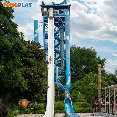 Equipamento de parque aquático de diversões de alta velocidade personalizado com tamanho de 18,7m × 13,4m e capacidade de piscina de 420m3
