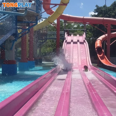Amusement Park Water Games Equipment Colorful Rainbow Racing Slide for Water Parks Play Equipment