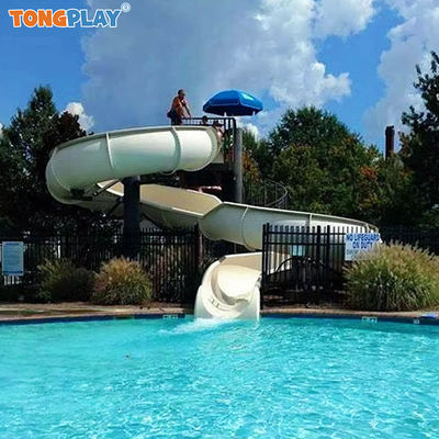 Commercial Water Kingdom Park Above Ground Swimming Pool Huge Fiberglass Slide Set