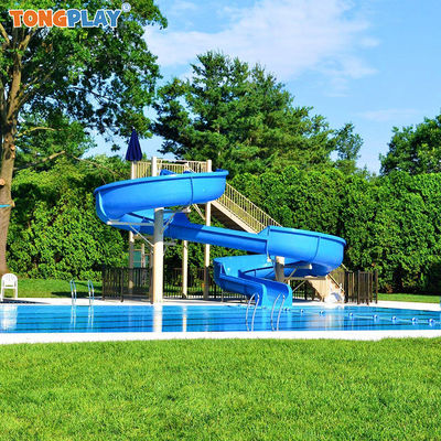 Kids Outdoor Water Games Park Swimming Pool Commercial Fiber Glass Slide for Sale