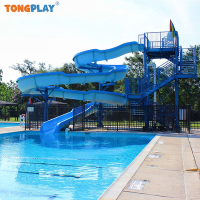 Custom-Sized indoor/Outdoor Water Slide Equipment Fiberglass Swimming Pool Slides Water Parks