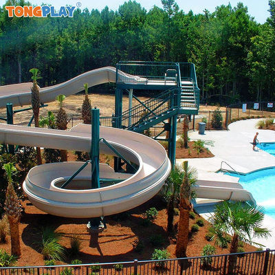 Commercial Spiral Water Slide with Max Capacity >500kg Allowable Passenger >8 and Steel Construction