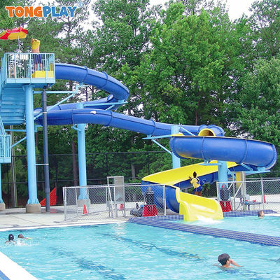 Commercial Spiral Water Slide with Max Capacity >500kg Allowable Passenger >8 and Customized Color for Water Parks