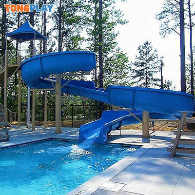 Water Park Equipment Rides Combination Spiral Fiber Glass Water Slides for Swimming Pool