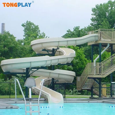 Kids Outdoor Water Park Equipment Playground Child Slide Fiber Glass for Pool Swimming Accessories