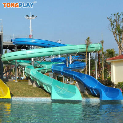 Floating Water Slides Water Play Equipment Fiber Glass Water Slide for Kid Swimming Pool
