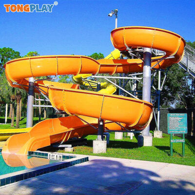 Commercial Water Park Equipment Mini Aqua Park Water Slide Residential Swimming Pool Slide Kids Outdoor Spiral Single