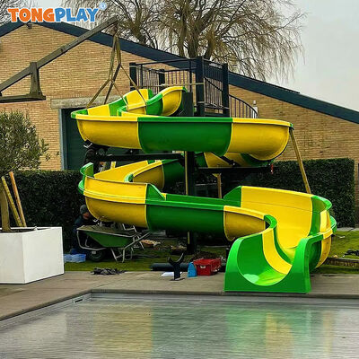 Outdoor Game Water Park Equipment Spiral Water Slide for Swimming Pool