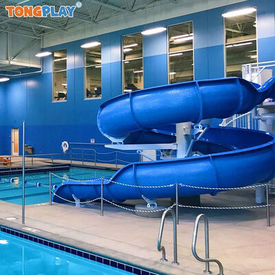 Commercial Water Park Equipment Mini Aqua Park Water Slide Residential Swimming Pool Slide Kids Outdoor Spiral Single