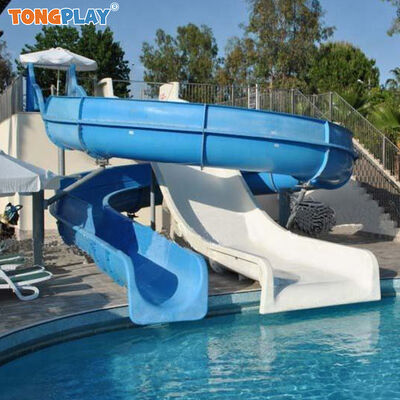 Spiral Fiberglass Water Slide for Kids - Customizable Durable Swimming Pool Slide for Home  Water Parks
