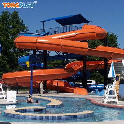 Outdoor Exercise Park Aquatic Water Park Equipment Slide for Outdoor Pool