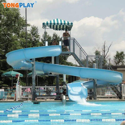 Commercial Fiberglass Spiral Water Slide with Max Capacity >500kg and Customized Color for >8 Passengers