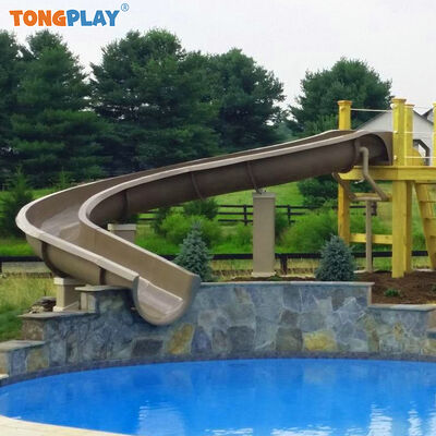 Commercial Fiberglass Spiral Water Slide with Max Capacity >500kg and Customized Color for >8 Passengers