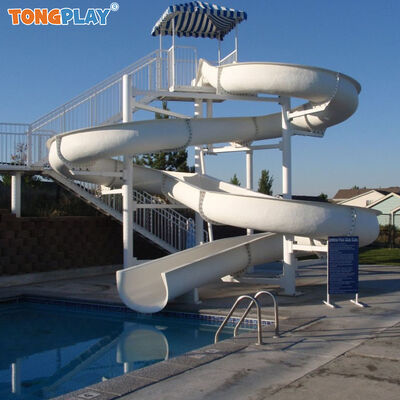 Private Swimming Pool Toys Fiberglass Slide Water Amusement Park Games Rides Indoor Playground Kids