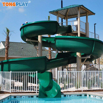 Commercial Outdoor Resort Swimming Pool Slide Fiberglass Hotel Pool Slide for Children and Adults