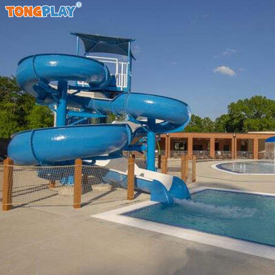 Fiberglass Steel Metal Spiral Water Slide with Max Capacity >500kg and Customized Color for Aqua Parks