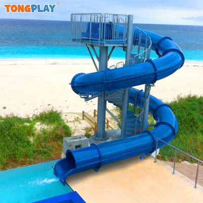 Commercial Large Water Amusement Park Equipment Big Adult Flume Slide Backyard Small Size Kids Fiberglass Pool Slides for Sale