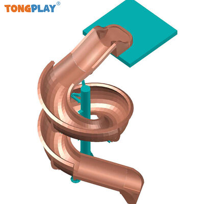 Commercial and Home Use Fiberglass Water Park Slide Small Private Swimming Pool Slide for Kids and Adults