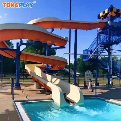 Outdoor Theme Park Water Sports and Entertainment Carnival Rides Fiberglass Slide for Kids