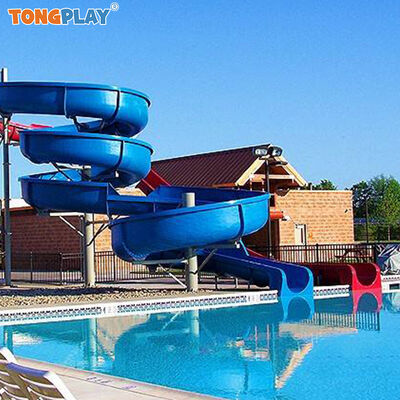Fiberglass Steel Metal Spiral Water Slide with Max Capacity >500kg and Customized Color for Water Parks