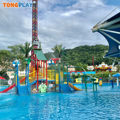 Water Park Equipment Amusement Park Fiberglass Playground Water House Water Park Slides Pool