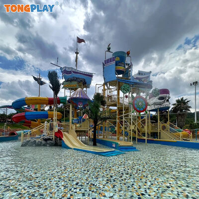 Eco-friendly Customized Color Water Amusement Park Equipment with >500kg Max Capacity for Outdoor Water Playground