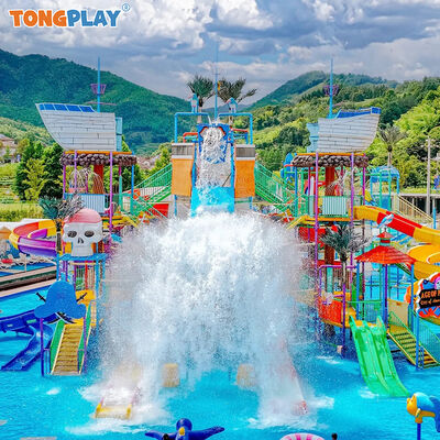 Commercial Huge Aquatic Park Amusement Water Playground Spray Fun Water House with Slides