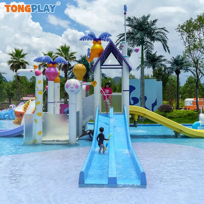Fiberglass Water Play Equipment Park Pool Slide Water House Kids Playground Adults Adventure House Children's Theme Park