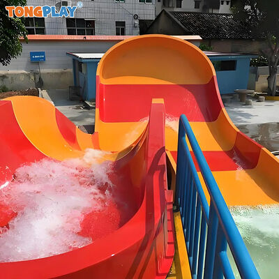 Commercial Fiberglass Water Slide for Aqua Parks with Customizable Size and Eco-Friendly Design