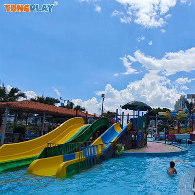 Fiberglass Water Slide with Customized Sizes and Eco-friendly Design for Aqua Parks