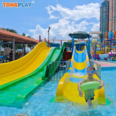 Eco-Friendly Fiberglass Water Slide with Customized Color and >500kg Max Capacity for Commercial Aqua Parks