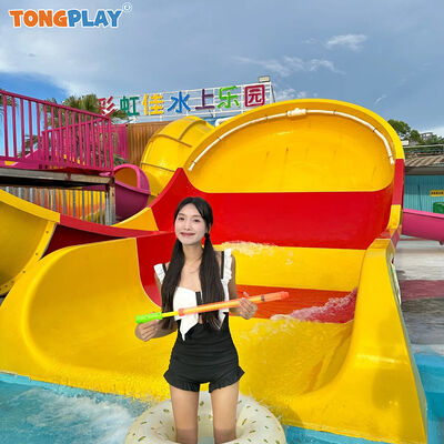 বাচ্চাদের রাফটিং ওয়াটার স্লাইড কমার্শিয়াল কিডস ওয়াটার পার্ক ইকুইপমেন্ট ফাইবারগ্লাস পুল স্লাইড স্মল বুমেরাং স্লাইড