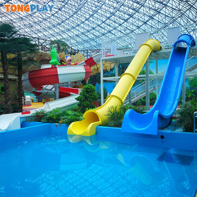 China Manufacturer Custom Professional Fiberglass Water Park Equipment Water Playground Water Slide for Kids Commercial Use