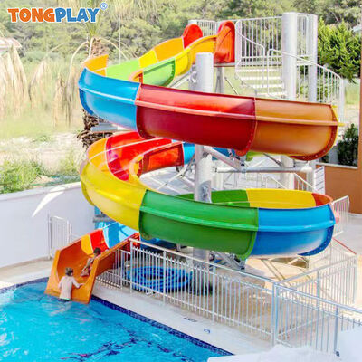 Commercial Water Amusement Equipment Aqua Play Theme Park Design Fiberglass Swimming Pool Slides for Children and Adults