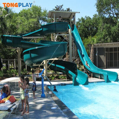 Commercial Fiberglass Water Slide and Playground Equipment with Customized Sizes for Water Parks